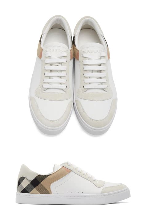 burberry white sneakers men|burberry reeth high top sneakers.